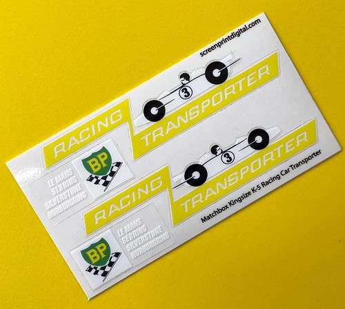 Ersatzaufkleber für matchbox - für,