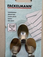 25 Pack !! Fackelmann  Universalhaken Edelstahl  4,1 x 2,4 x 2 cm je  3 Stück
