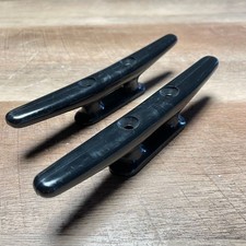 2x B-Ware Kunststoff Klampen Festmacher Belegklampe Bootsklampe Segeln 210 mm