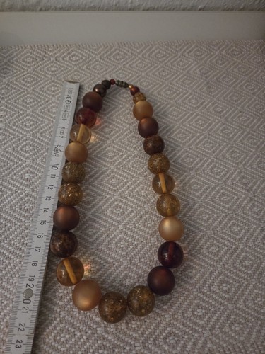 Statement halskette braun aus - statement,