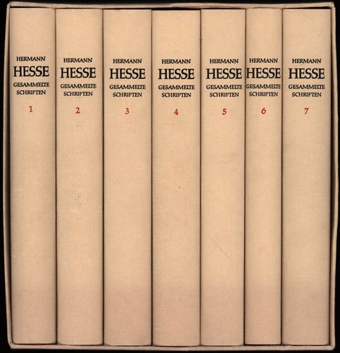 Hesse gesammelte schriften - hesse,, 7