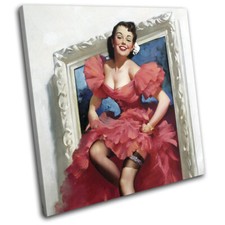 Vintage Girl Poster Sexy Retro