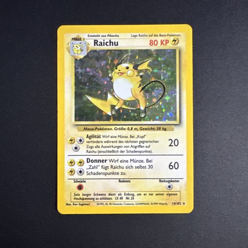 Raichu 102 pokemon base - raichu, |