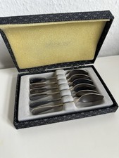 Wilkens Dresdner Barock Moccalöffel für 6 Personen in Silber 90er gut