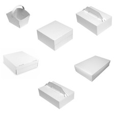 Kuchenkarton Tortenkarton Tortenschachtel Tragebox Tortenstücke weiß