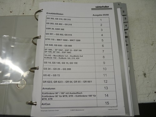 Winterhalter ersatzteilliste - winterhalter,
