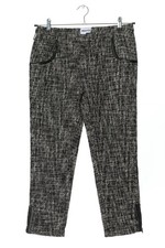 AMERICAN RETRO Stoffhose Damen Hose Gr. DE 36 schwarz-weiß Casual-Look