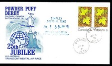 AIR CANADA   "Calgary - Baton Rouge"  1971 AAMC Nr. 7165 !!  25Jahre !!