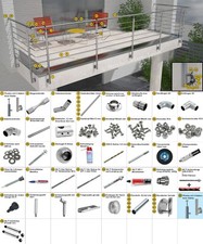 Edelstahl U Stabgeländer