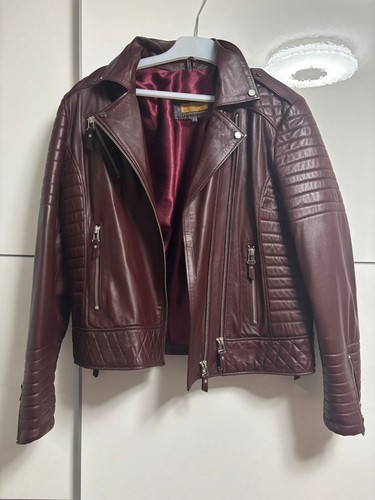 Lederjacke damen bordeaux - lederjacke,