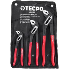 3x TECPO WASSERPUMPENZANGEN SET ROHRZANGE WASSERPUMPEN ZANGE 180 250 300 mm CR-V