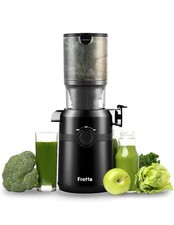 Entsafter Slow Juicer mit 108mm XL Öffnung, 200W - Hochwertige Saftausbeute
