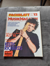 FACHBLATT MUSIK MAGAZIN Dezember 1988 #  Keith Richards