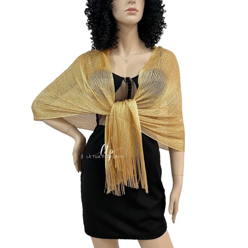 Oro gold eleganter stola schal - oro,