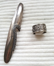 Ring echt Silber mit Muster