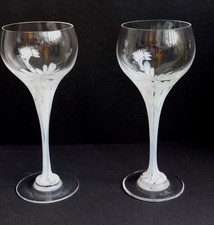 2 Gläser Rosenthal  SCHNEEBLUME  Design:  Michael Böhm 17cm Süßwein -Likör ...