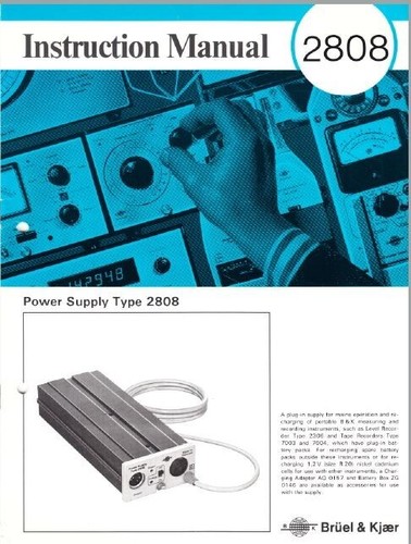 Bruel kjaer instructions - &,