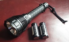 Convoy L6 26650 XHP70 6500k OP Taschenlampe schwarz inkl. Akkus