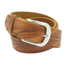 Ledergürtel 4 cm breit braun