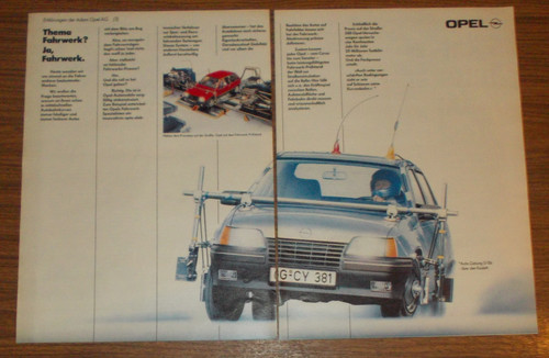 Seltene werbung opel kadett - kadett,