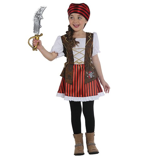 Kinder piratin kostüm - piratin, /