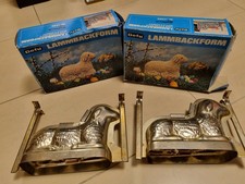 Vintage 2x Gefu Lämmchenform Backform Weißblech Lammbackform Nr. 14000