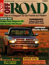 Zeitschrift Off Road #2 von 1994 Dodge Ram Asia Rocsta Suzuki Vitara Subaru Vivi