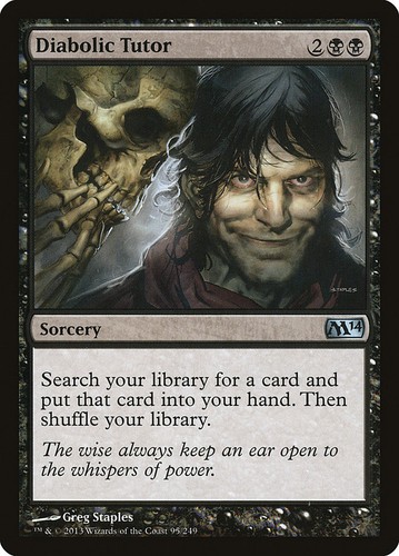 Diabolic tutor nm - diabolic, (magic