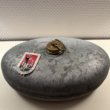 Wärmflasche Antik aus Zinn
