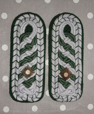 alte Bundesgrenzschutz Schulterstücke Polizei Obermeister im BGS POM f. Uniform