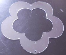 5x Acryl - Blume /Karin Jittenmeier / klar /neuwertig