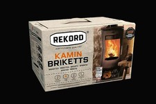 10kg Rekord Braunkohle Briketts Kohle Tragetüte Brennstoff Kamin Ofen NEU