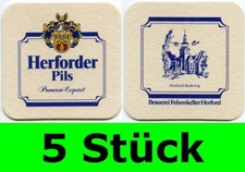 5 Stück Bierdeckel Herforder