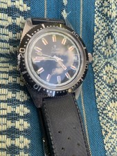 STOWA Seatime Uhr Sportuhr Automatik 25 Rubis Armbanduhr, farbige Lünette vintag