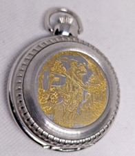 Sammlerstück ROJAS Full Hunter Taschenuhr zweifarbig Jagdmotiv funktioniert