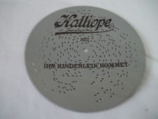 Lochplatte "Ihr Kinderlein kommetI " Gloriosa Kalliope 19,5cm Platte disc 7 5/8"