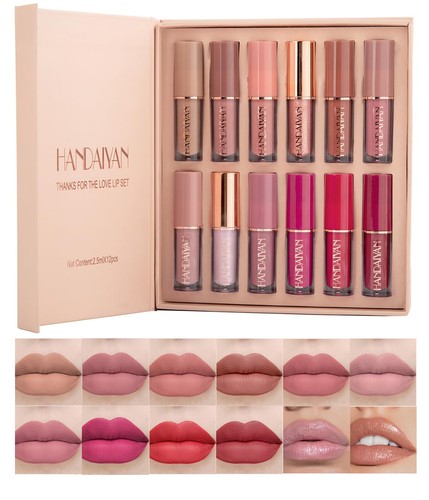 Lippenstift set farben - lippenstift-set, 12
