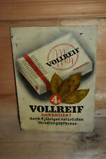 Original Altes Blechschild Vollreif Zigaretten,Deutsches Reich,Mainz,30er Jahre