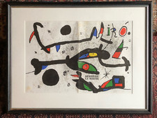Joan Miro - Große Original-Lithographie - DLM - 1978 - Gerahmt