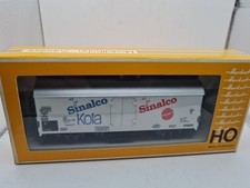 Herkat Spur H0 1:87 #1355 Güterwagen Sinalco mit Schlusslicht neu mit OVP 