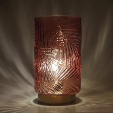 Safari Laterne - Leuchte rot | Batteriebetrieben Vintage Muster LED Nachtlicht