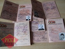 Original Gewerkschaft Ausweis mit Foto Trade Union Member СССР USSR UdSSR Lenin