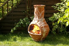 Großer Terrassenofen Inkaofen Terrakotta-Kamin aus Mexiko - Terracotta