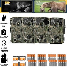 Wildkamera 36MP 4K Video Jagdkamera Bewegungsmelder Nachtsicht mit 32G SD
