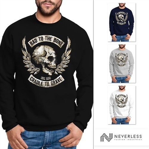 Sweatshirt herren biker - sweatshirt,