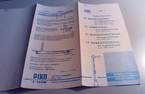Alter prospekt piko - piko, sonneberg