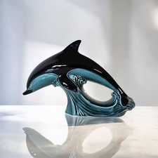 Porzellan Delfin original Poole Pottery England Skulptur Figur
