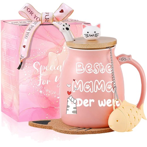 Kawaii tasse mit katzenmuster - tasse,