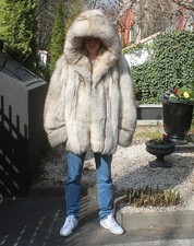 Men's Pelzmantel Echtpelz Pelz