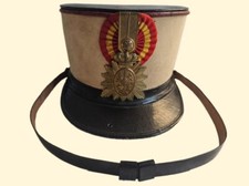 Seltener antiker Offiziers - Tschako / Shako - Spanien / Alfonso XIII
